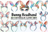 Bunny Headband Clipart Bundle