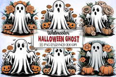 Halloween Ghost Clipart Bundle 10 - CraftNest - Digital Crafting and Art