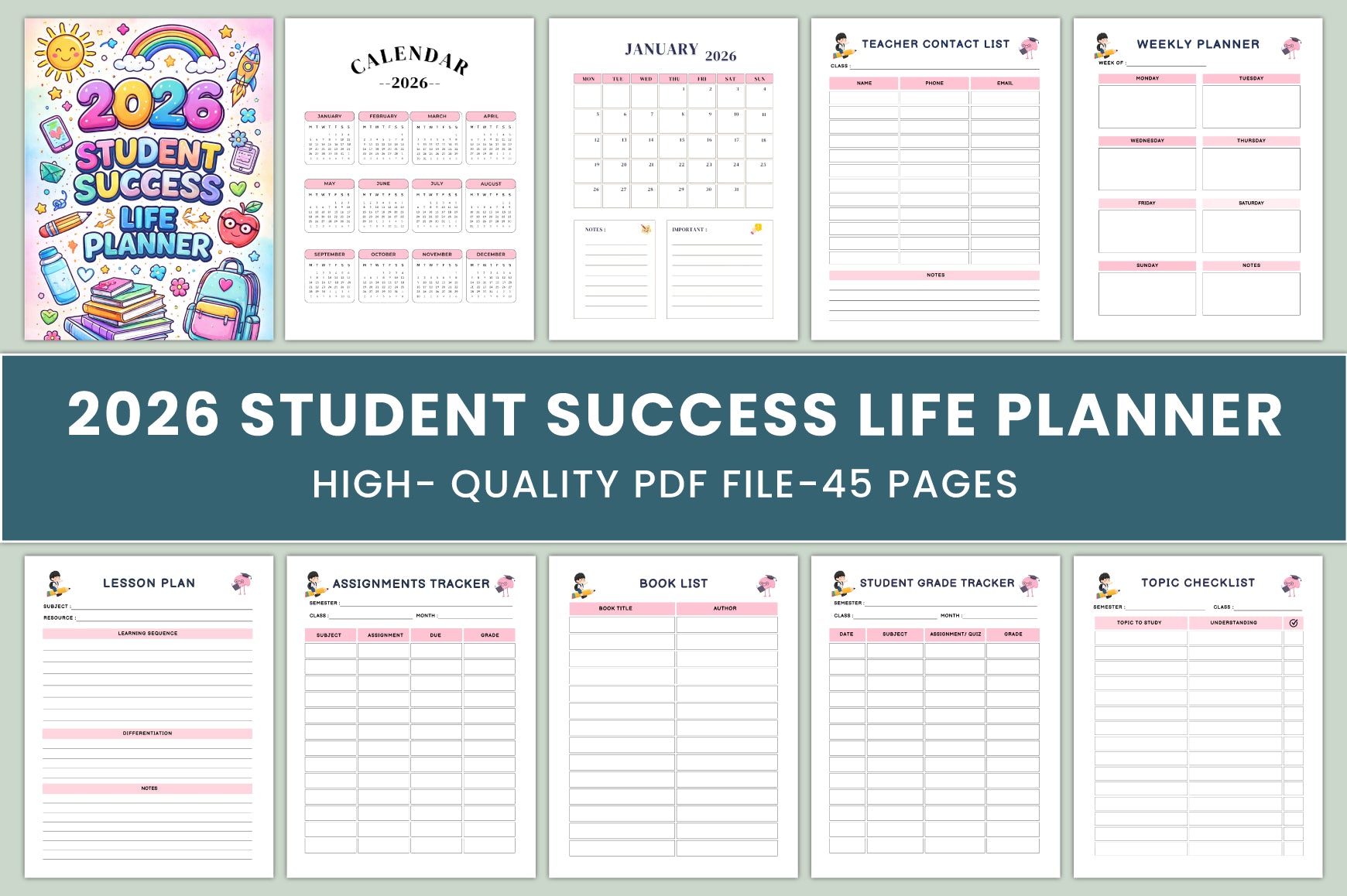 Student Success Life Planner