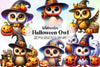 Halloween Owl Clipart Bundle