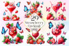 Strawberry Cocktail Clipart Bundle 2