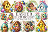 Easter Birdhouse Clipart Bundle