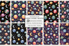 Dark Cosmic Patterns Seamless Papers