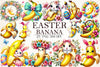 Easter Banana Clipart Bundle