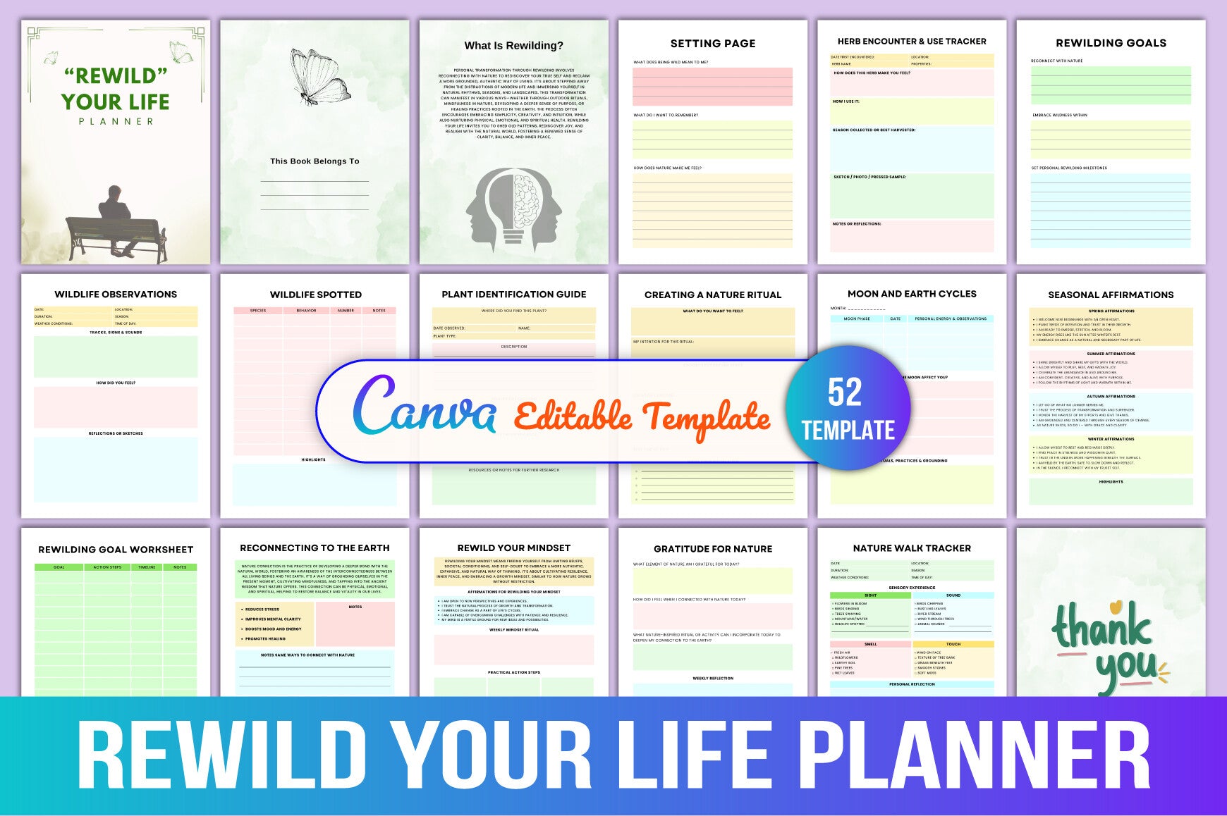 Rewild Your Life Planner