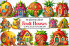 Fruit Houses Clipart Bundle