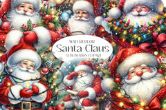 Santa Claus Clipart Bundle 2 - CraftNest - Digital Crafting and Art