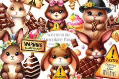 Easter Chocolate Bunny Clipart Bundle - CraftNest - Digital Crafting and Art