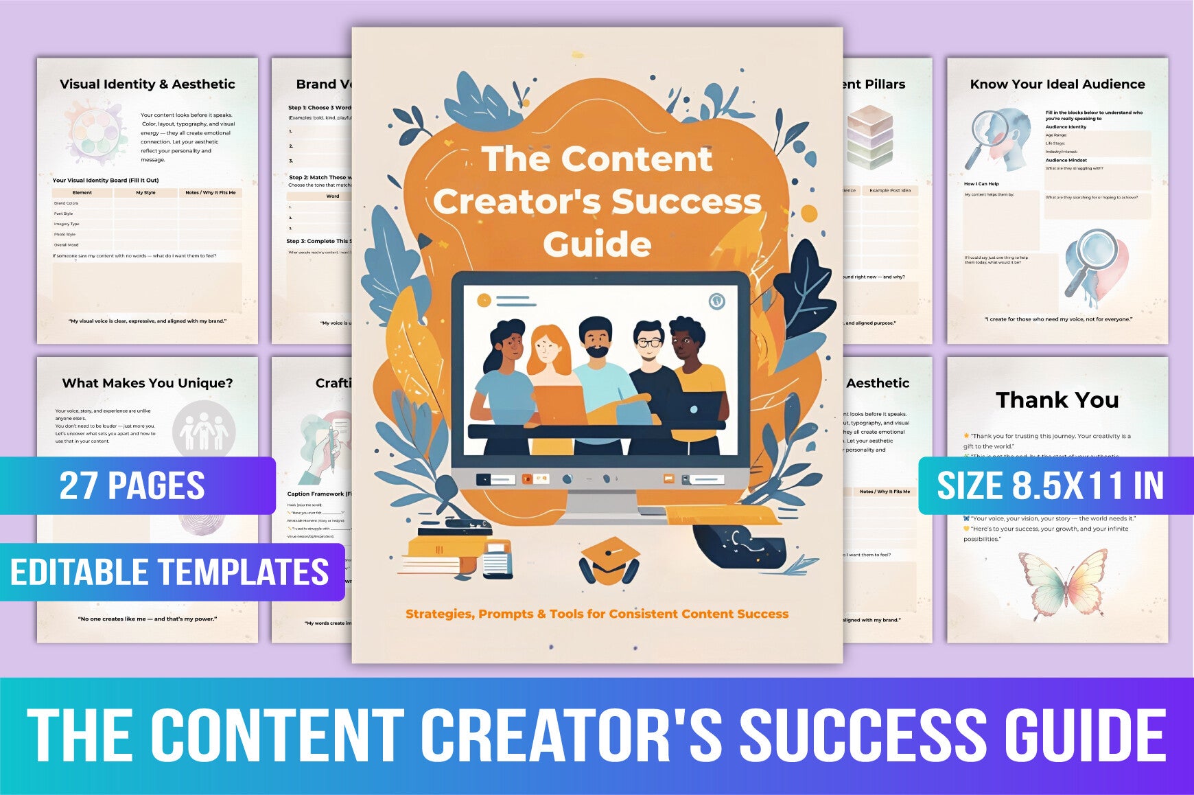 Content Creators Success Guide Planner