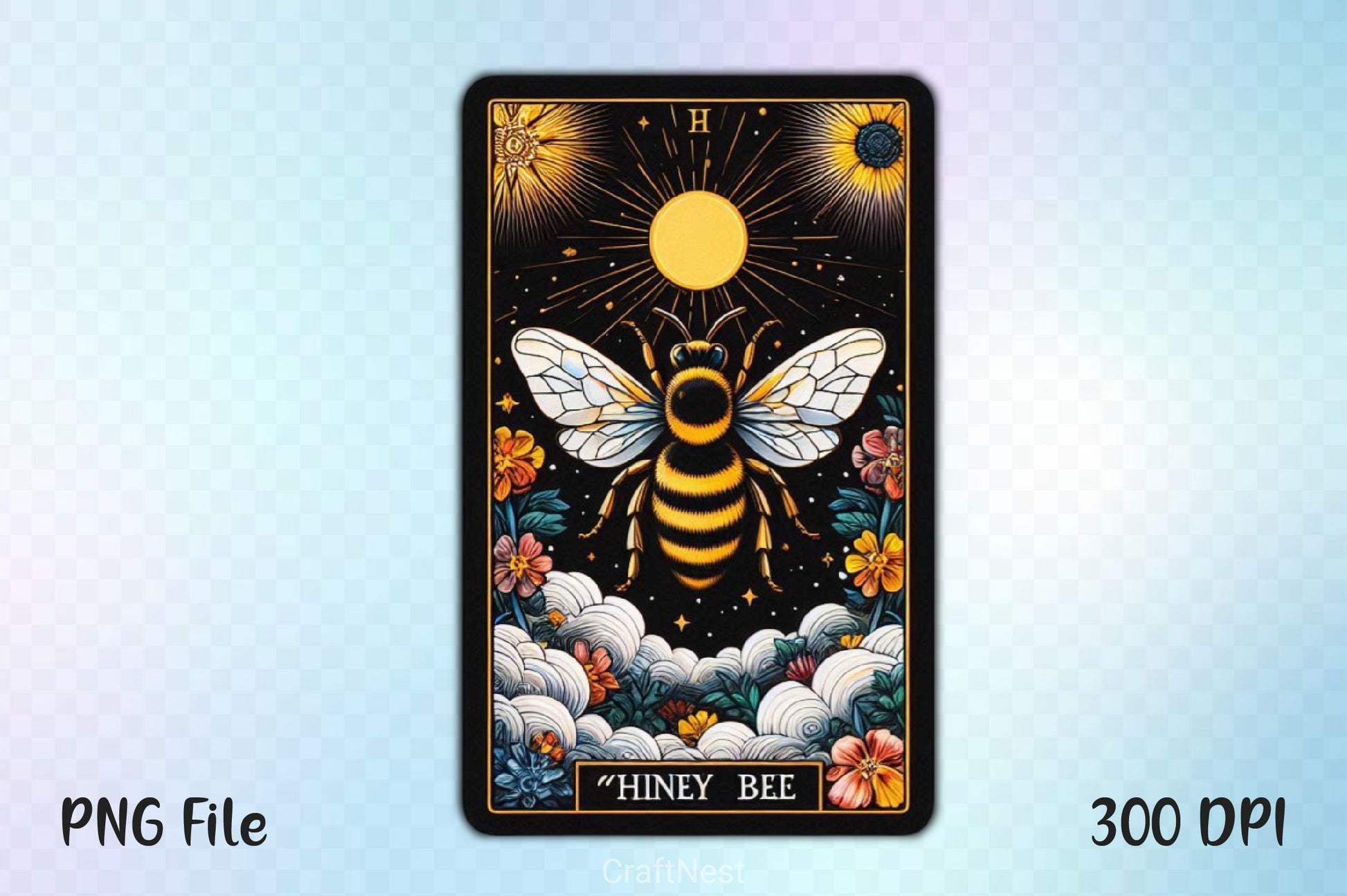Honey Bee Tarot Card Clipart Bundle 1 - CraftNest - Digital Crafting and Art