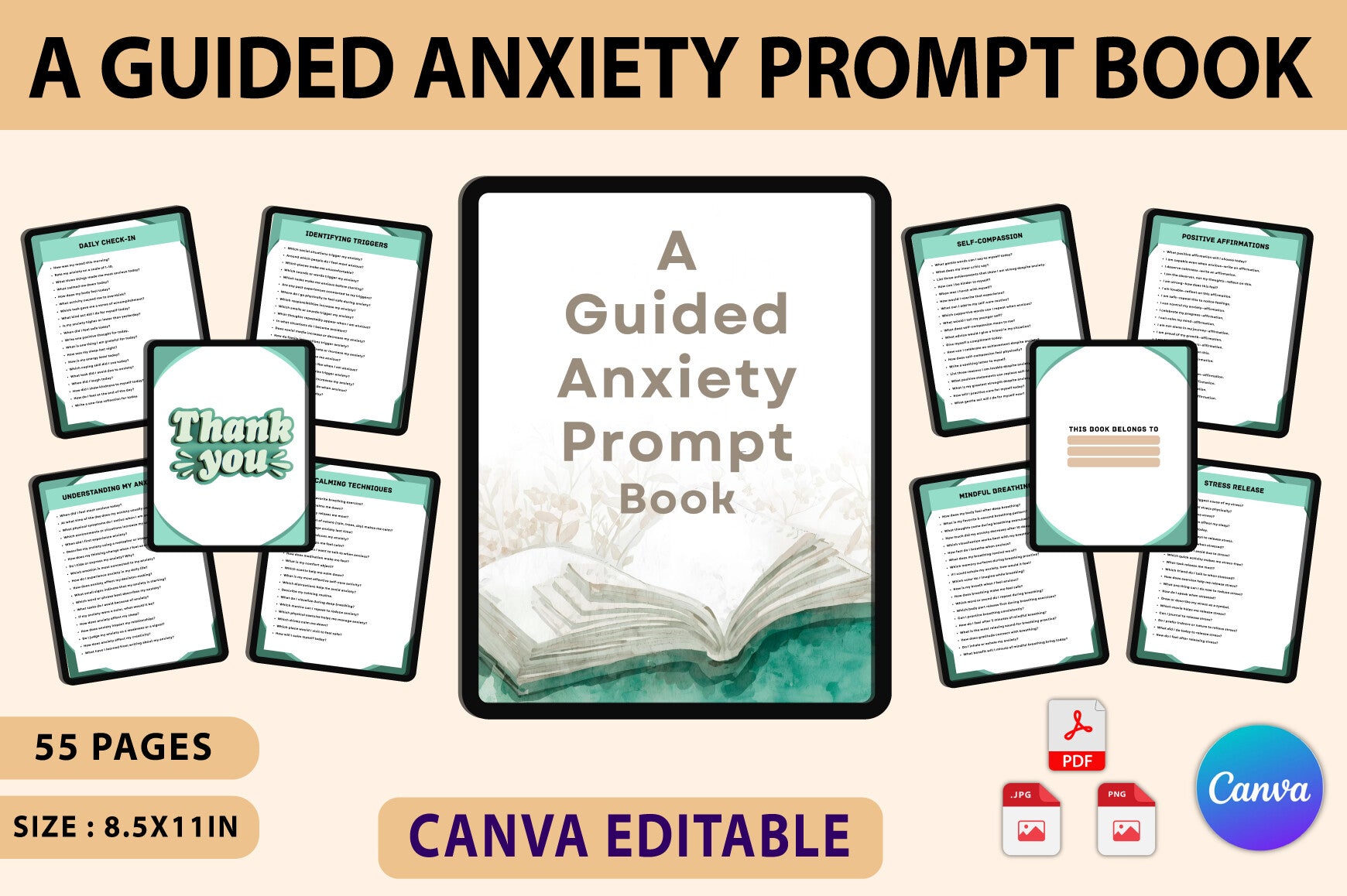 Guided Anxiety Prompts for Relief
