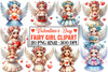 Valentine Fairy Girl Clipart Bundle 4