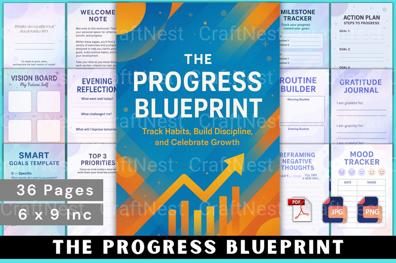The Progress Blueprint: Achieve Your Goals Efficiently - CraftNest - Digital Crafting and Art