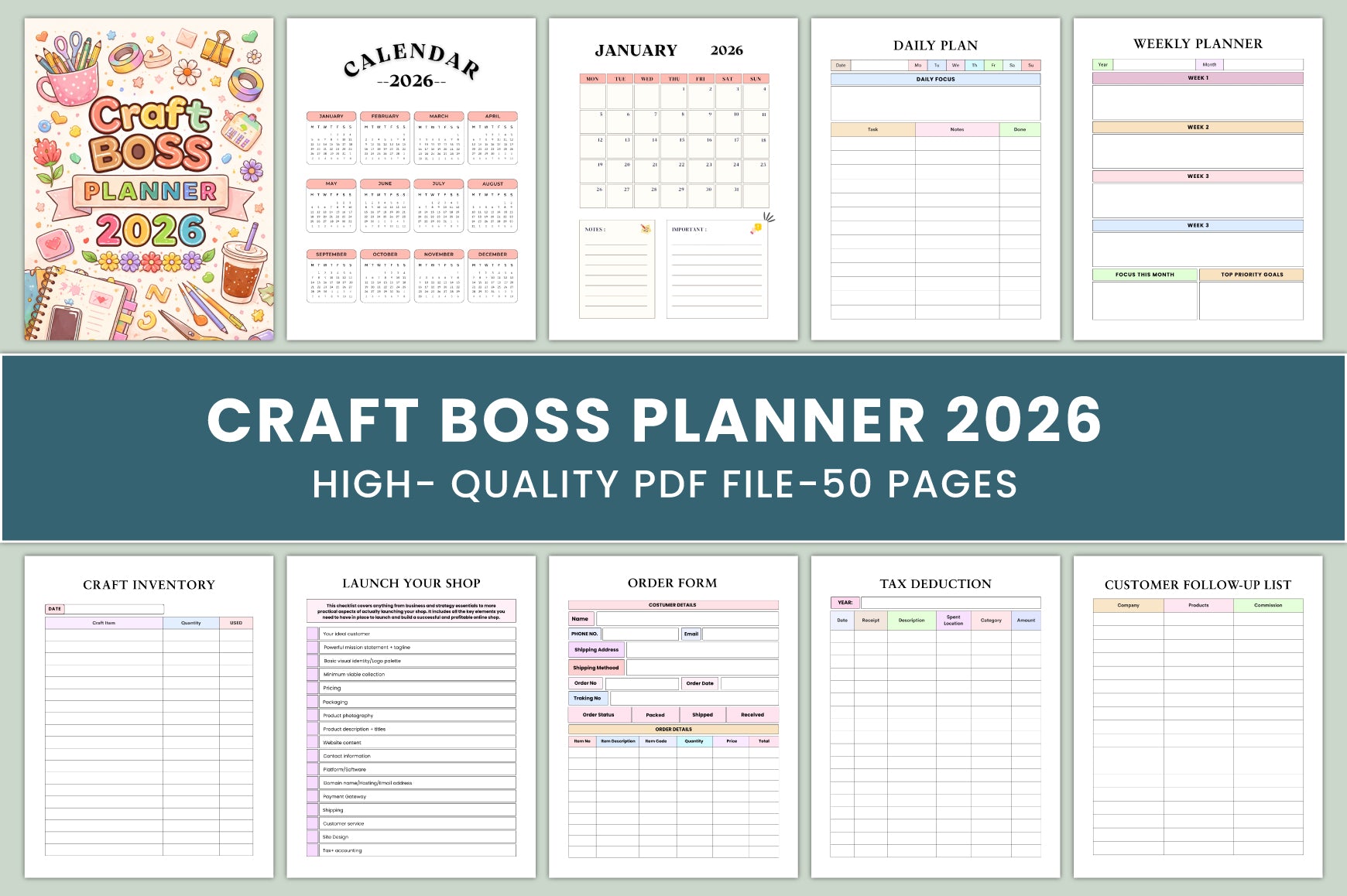 Craft Boss Planner