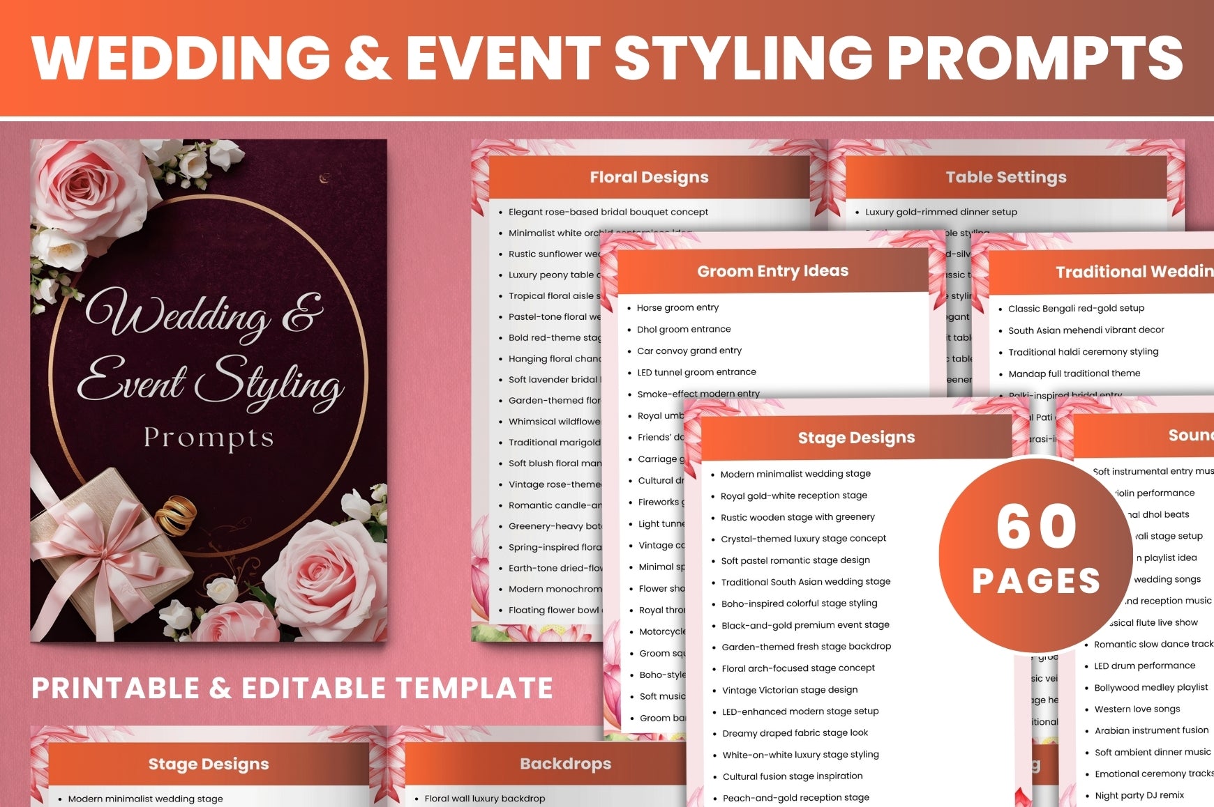 Wedding Event Styling Prompts