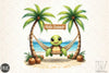 Summer Turtle Clipart Bundle