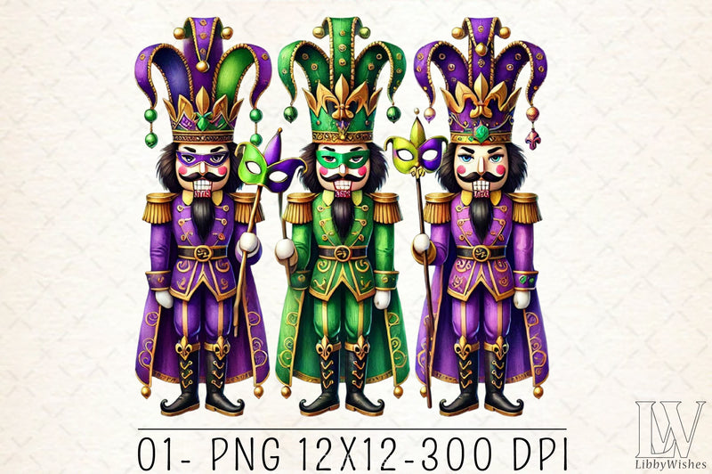 Nutcracker Mardi Gras Clipart Bundle 2 - CraftNest - Digital Crafting and Art