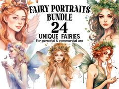 Fairy Portraits Clipart - CraftNest