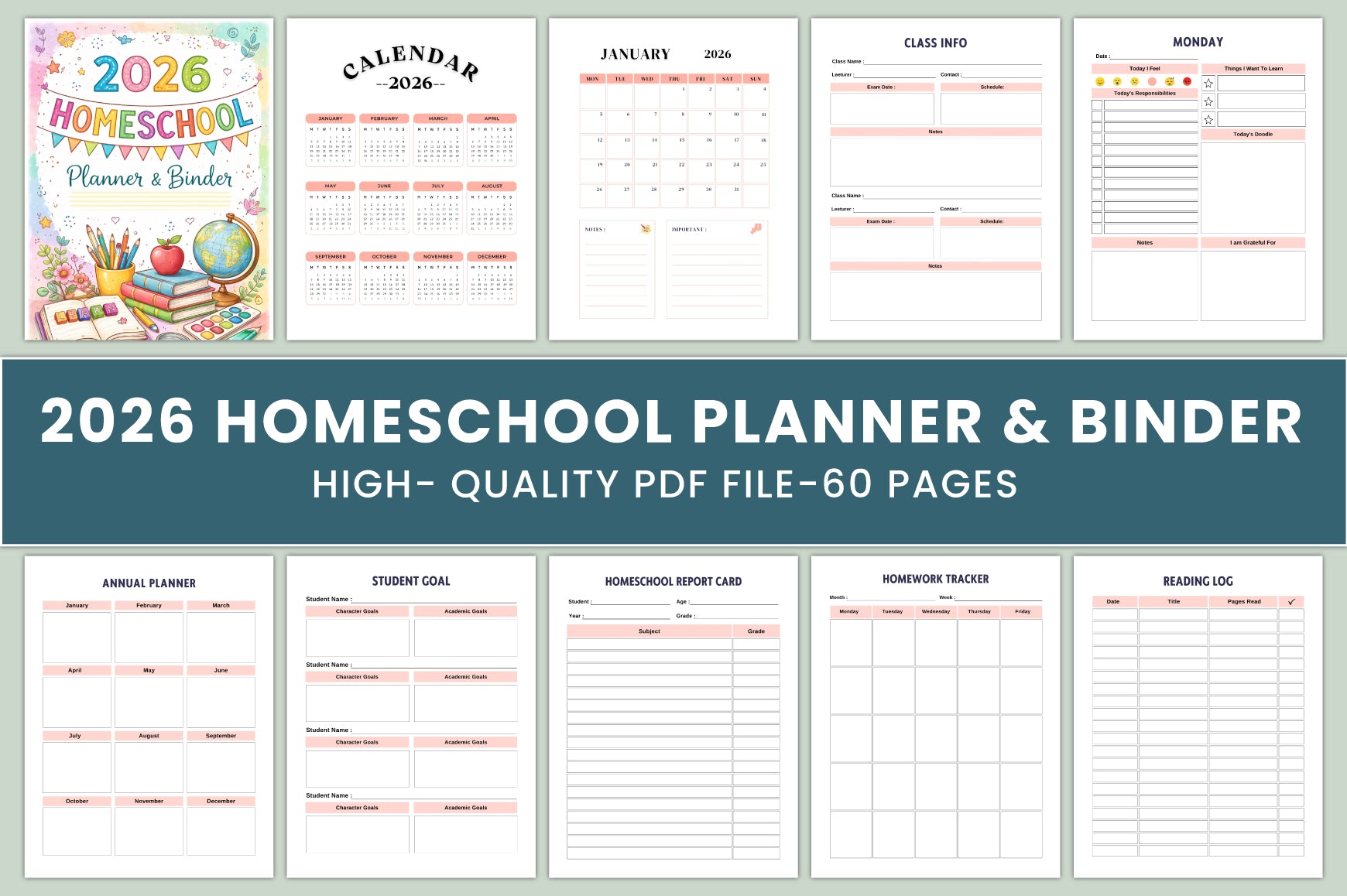 Homeschool Binder Planner