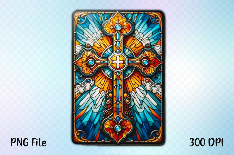 Stained Glass Cross Tarot Card Clipart Bundle 7 - CraftNest - Digital Crafting and Art