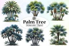 Palm Tree Clipart Bundle - CraftNest - Digital Crafting and Art