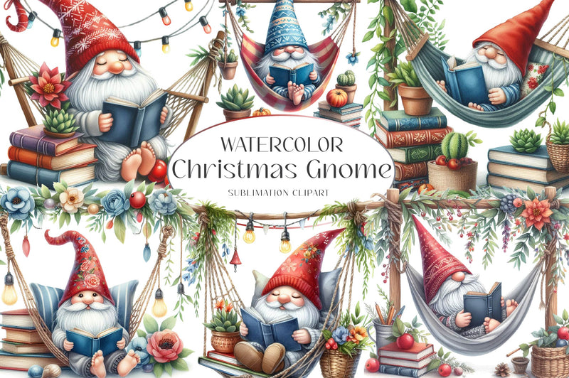 Gnome Christmas Clipart Bundle - CraftNest - Digital Crafting and Art