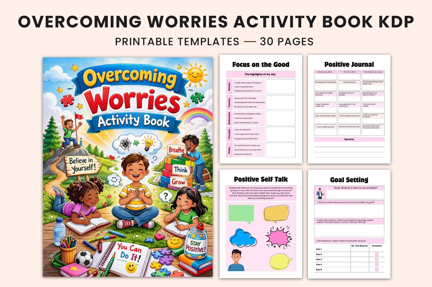 Overcoming Worries Activity Planner