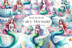 Fairy Mermaid Clipart Bundle - CraftNest - Digital Crafting and Art