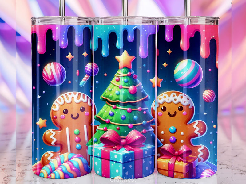 Christmas Gingerbread Tumbler Wrap Bundle 3 - CraftNest - Digital Crafting and Art