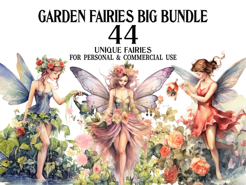 Garden Fairies Clipart - CraftNest