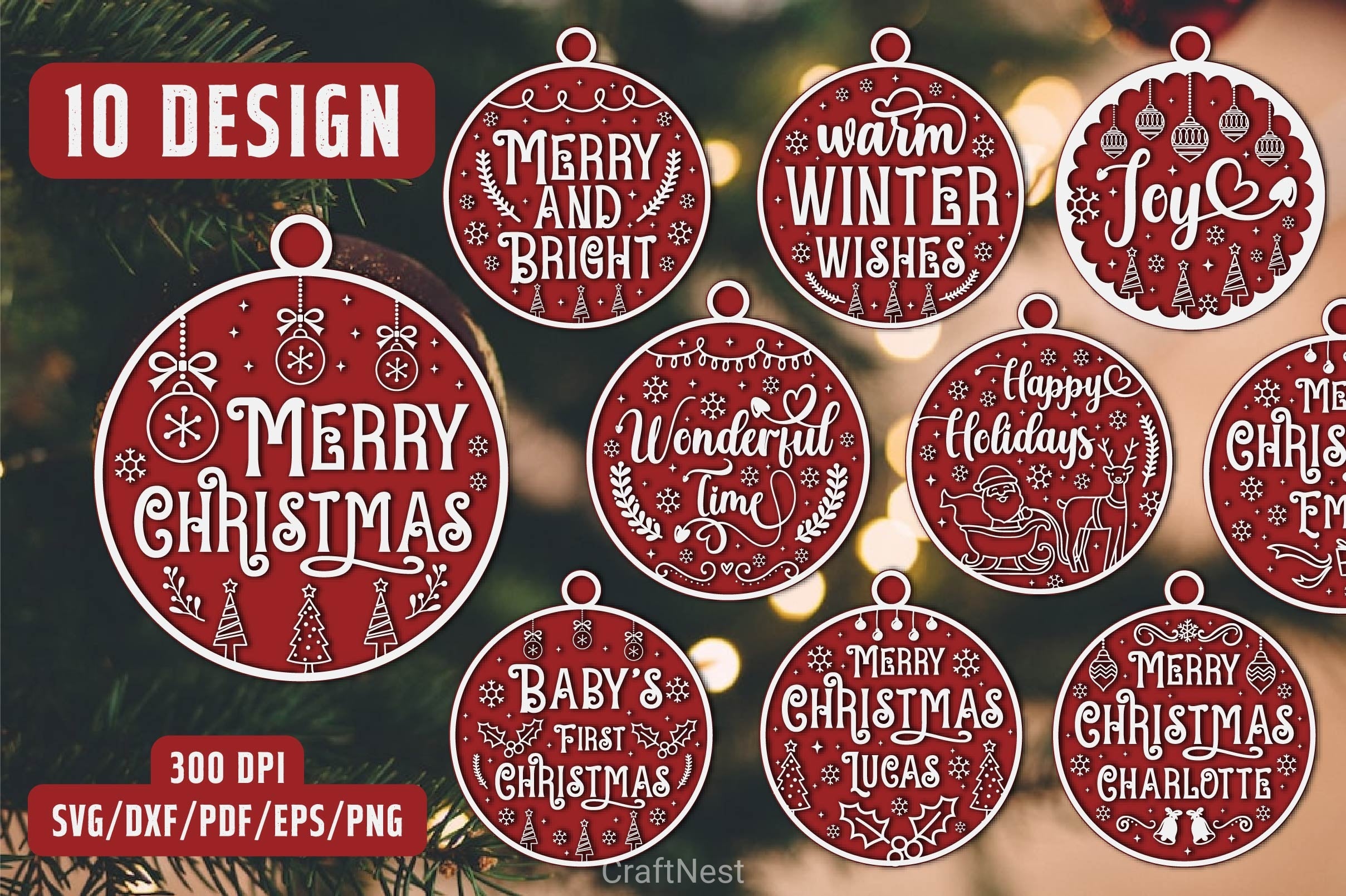 Christmas Layercut SVG Bundle - CraftNest - Digital Crafting and Art