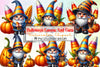 Halloween Gnome & Corn Clipart Bundle
