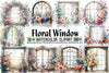 Floral Window Clipart Bundle