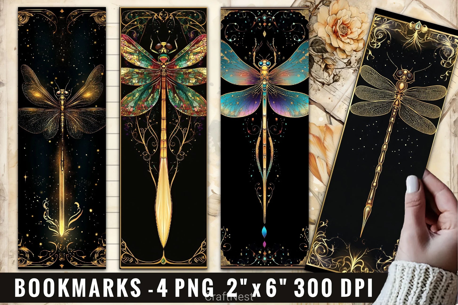 Dragonfly Clipart Bundle 3 - CraftNest - Digital Crafting and Art