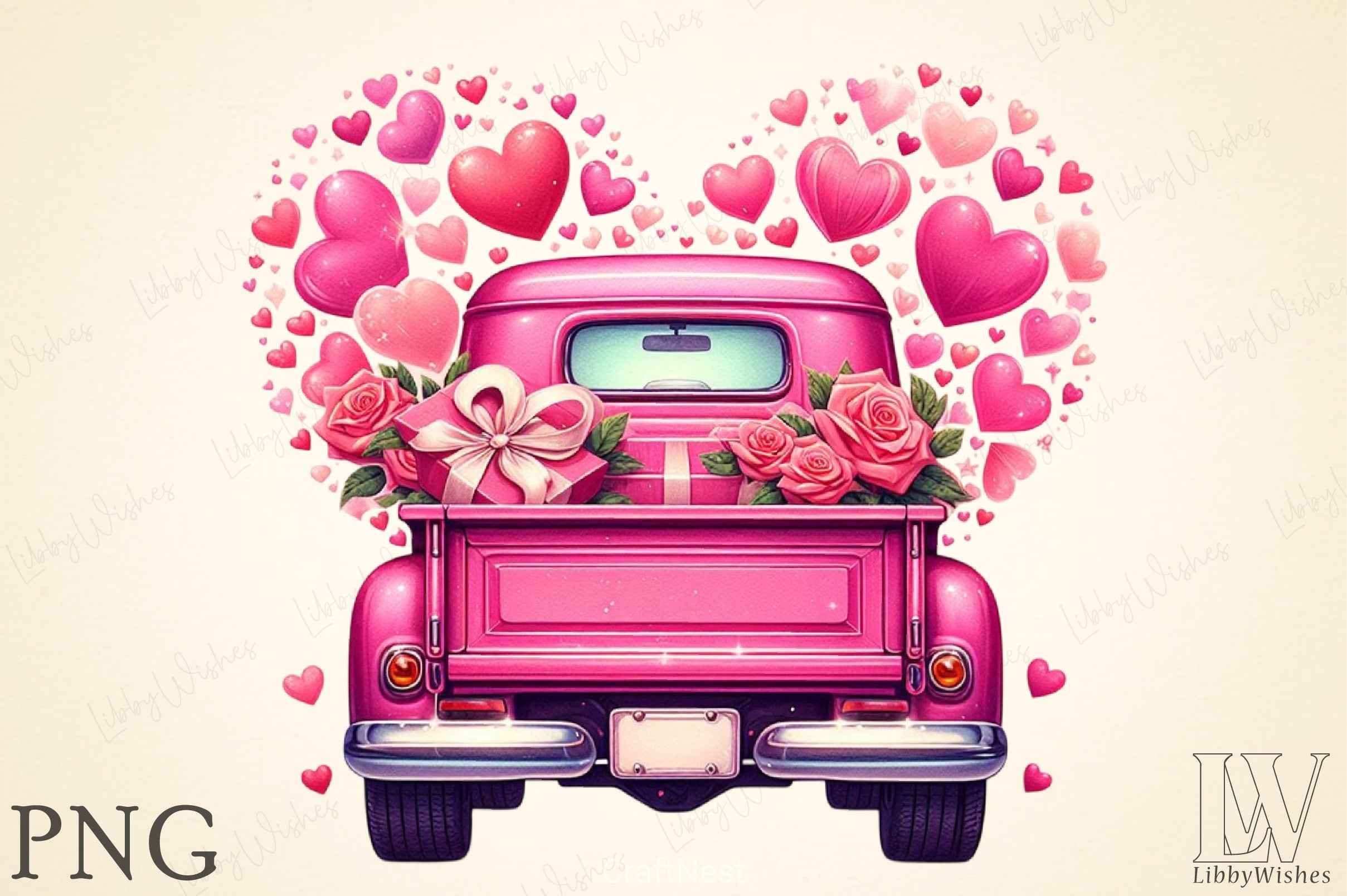 Truck Heart Clipart Bundle 2 - CraftNest - Digital Crafting and Art