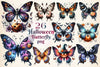 Halloween Butterfly Clipart Bundle