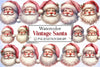 Vintage Santa Clipart Bundle
