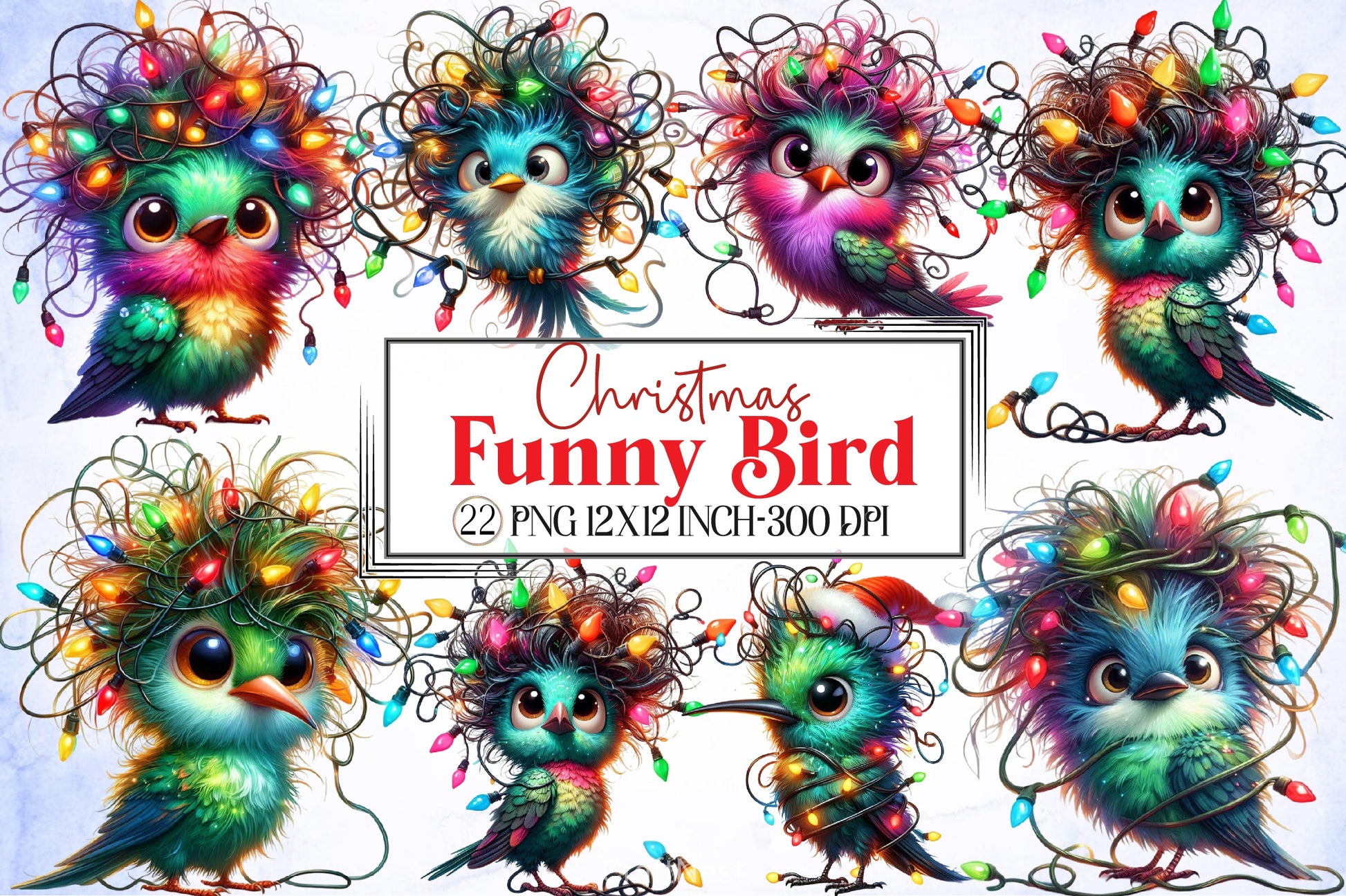 Christmas Bird Clipart Bundle 2 - CraftNest - Digital Crafting and Art
