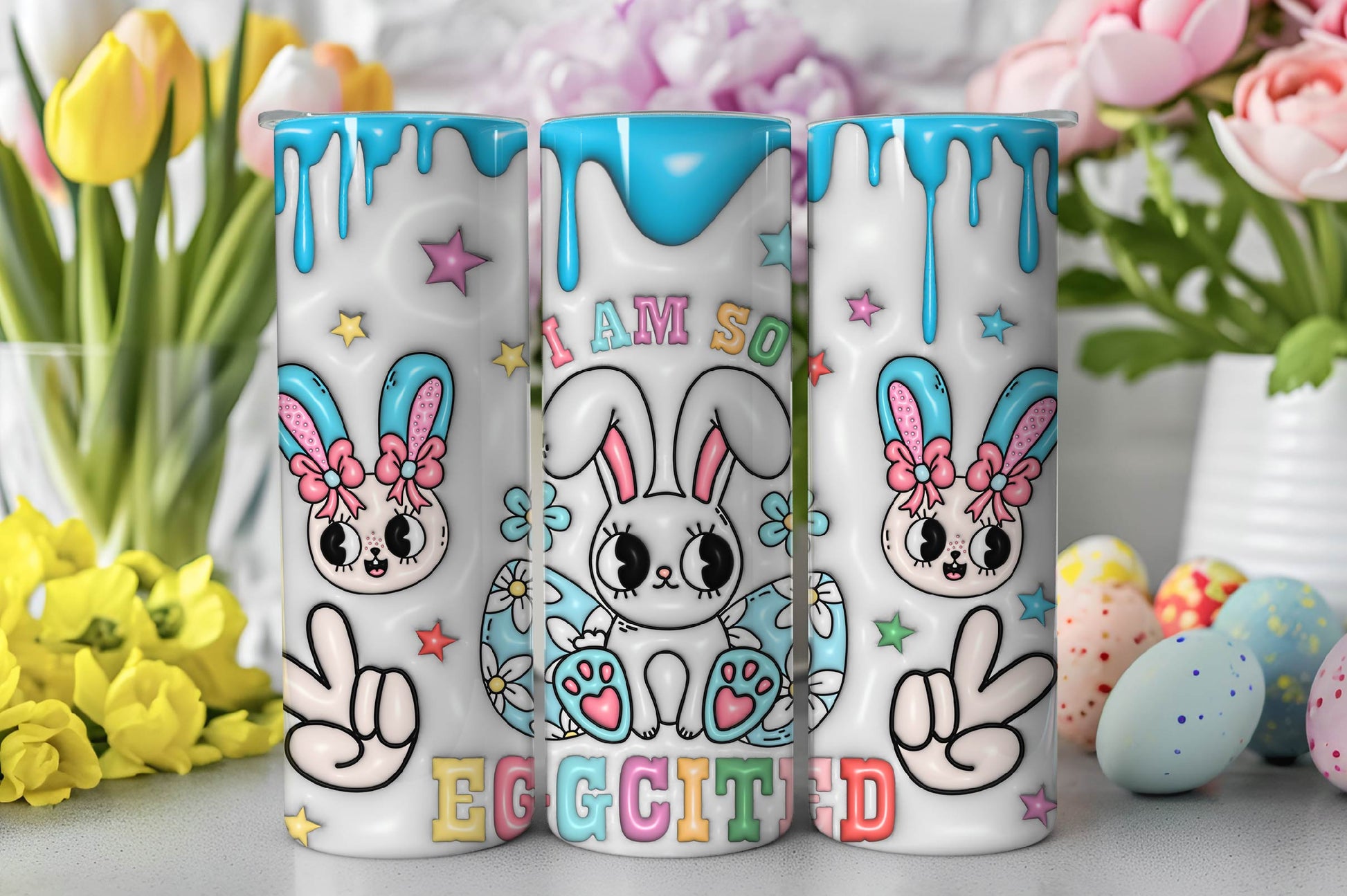 3D Inflated Easter Tumbler Bundle 5 - CraftNest - Digital Crafting and Art