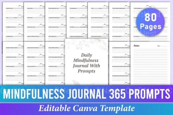 Daily Mindfulness: 365 Prompts for Inner Peace - CraftNest - Digital Crafting and Art