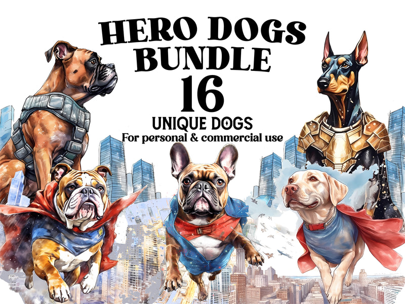 Hero Dogs Clipart - CraftNest