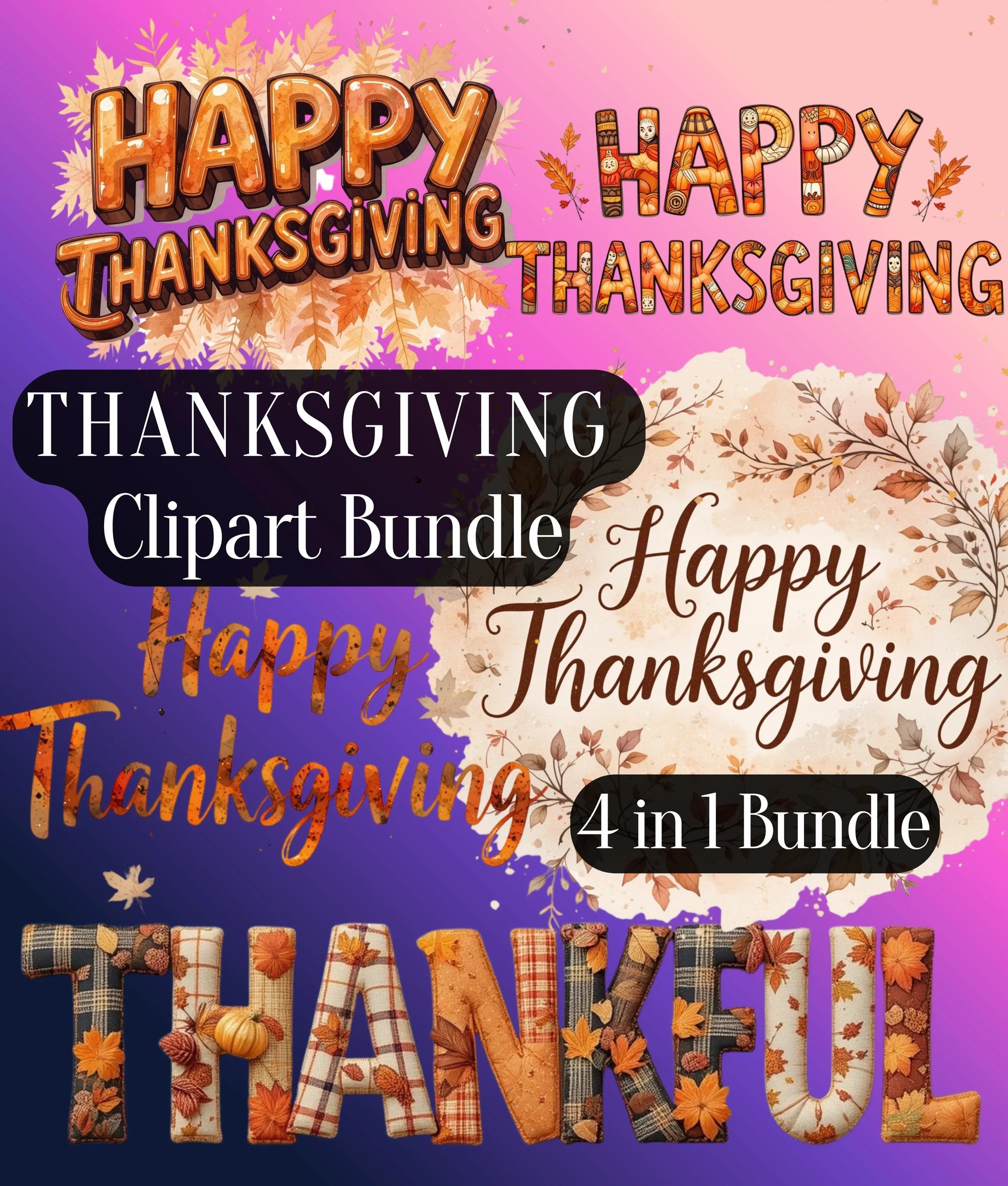 Thanksgiving Clipart Bundle - CraftNest - Digital Crafting and Art
