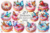 Butterfly Donuts Clipart Bundle