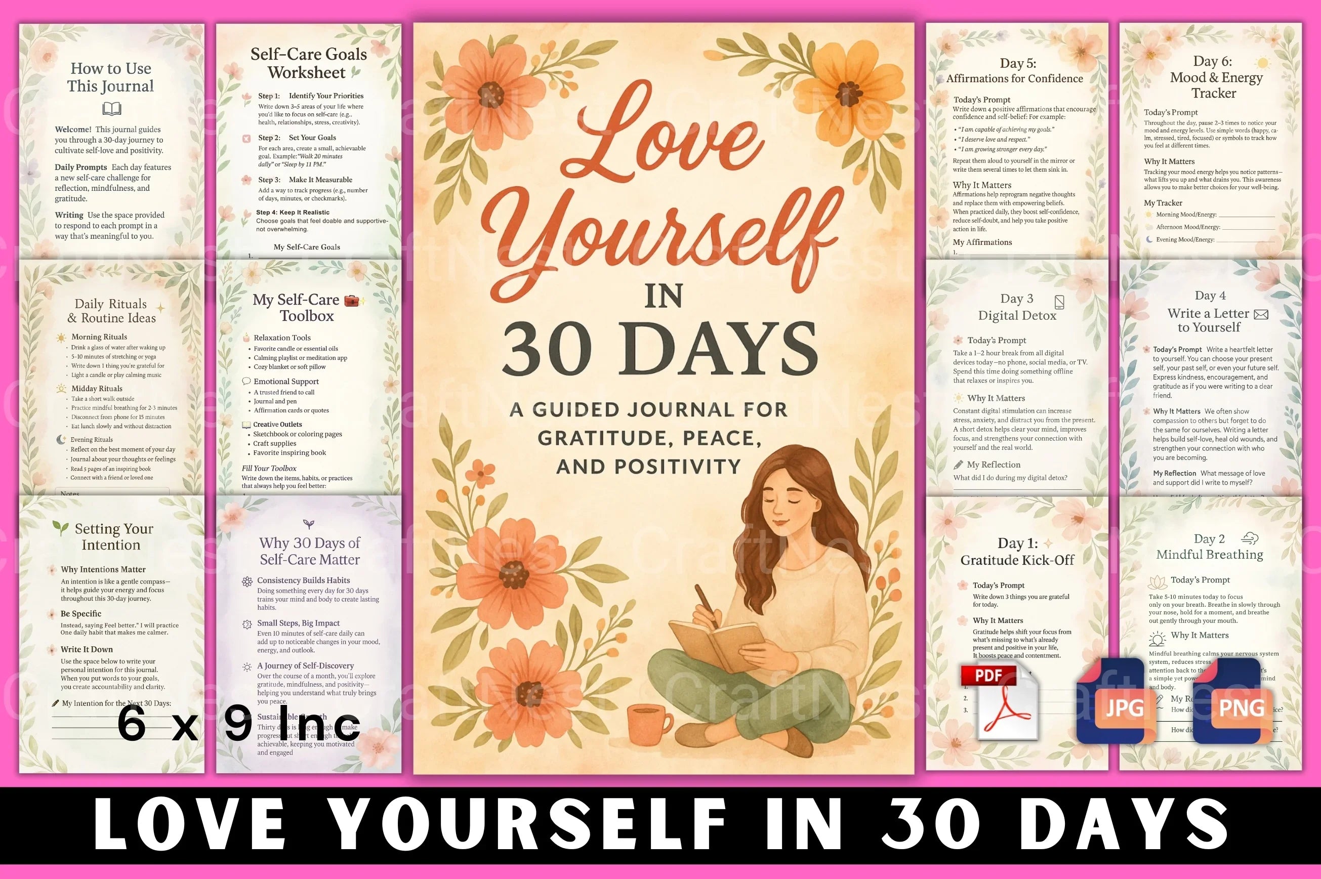 Love Yourself in 30 Days - CraftNest - Digital Crafting and Art