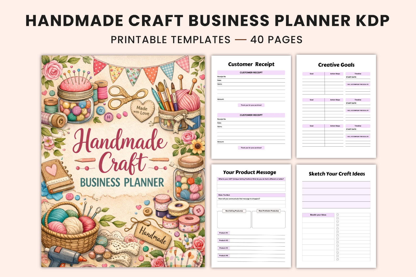 Handmade Craft Business Planner