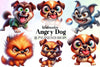 Angry Dog Clipart Bundle
