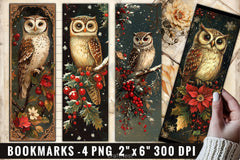 Christmas Owl Clipart Bundle 3 - CraftNest - Digital Crafting and Art