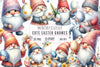 Watercolour Easter Gnomes Clipart Bundle
