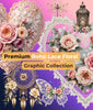 Premium Boho Lace Floral Clipart Bundle