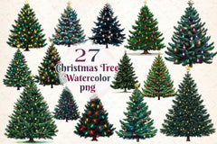 Christmas Tree Clipart Bundle 16 - CraftNest - Digital Crafting and Art